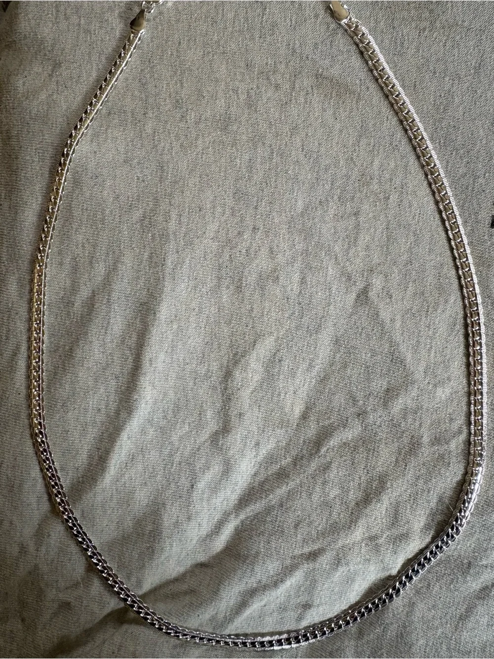Solid sterling silver Silver Cuban link  Necklace 22’